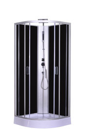 Modne białe kabiny prysznicowe z ABS / akrylową narożną kabiną prysznicową, okrągła kabina prysznicowa z regulowanym prysznicem
