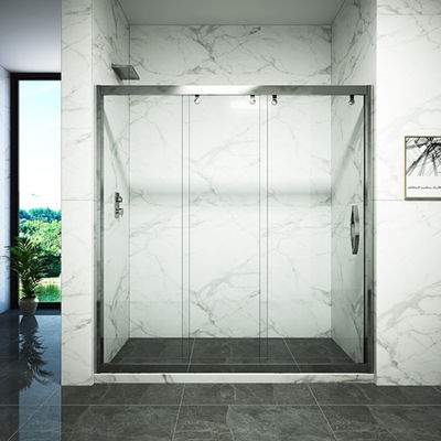 Szklane drzwi prysznicowe z zawiasami Bifold