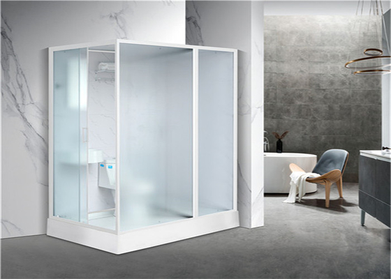Kabiny prysznicowe Biały akryl ABS Brodzik 1900 * 1200 * 2150 mm białe aluminium boczne otwarte